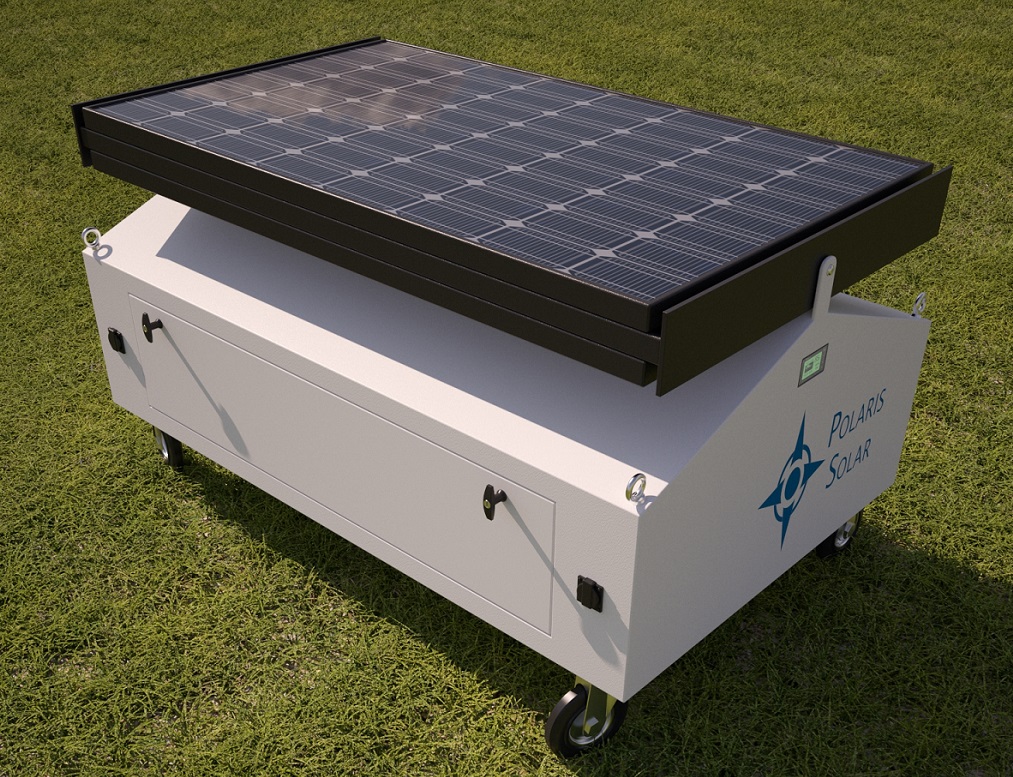Portable solar generator - Helios solar generator - solar panels