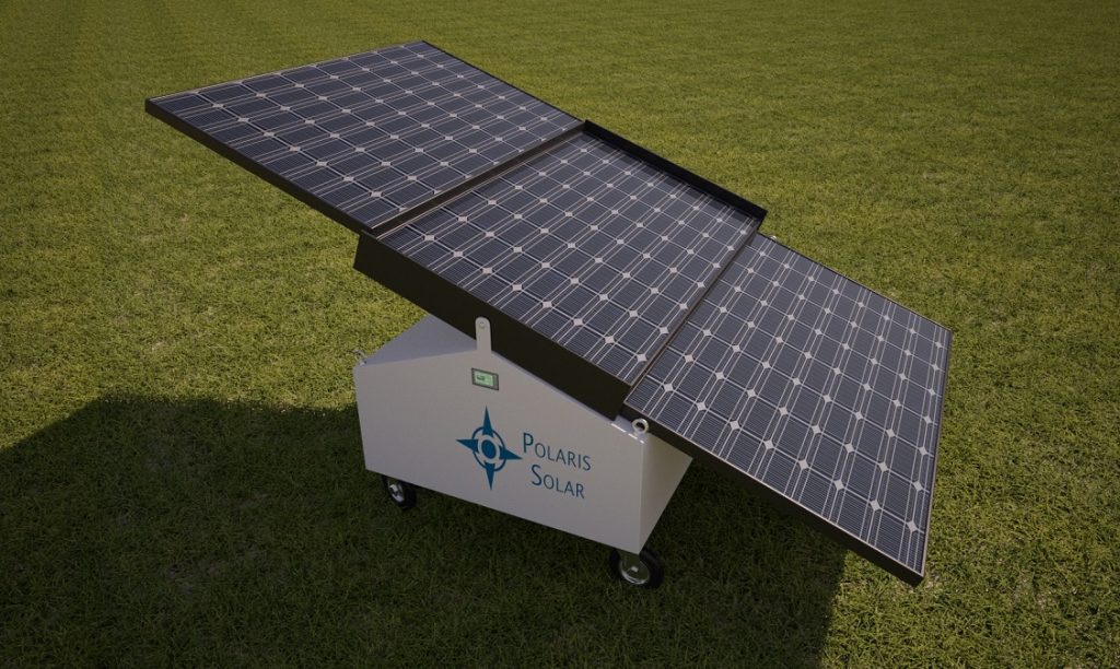 Helios solar generator - Solar sun tracking with battery storage and inverter